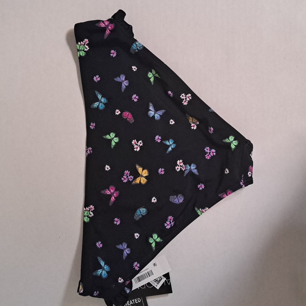 California Waves BLACK MULTI Butterfly Side-Tab Bikini Swim Bottom - Picture 10 of 10